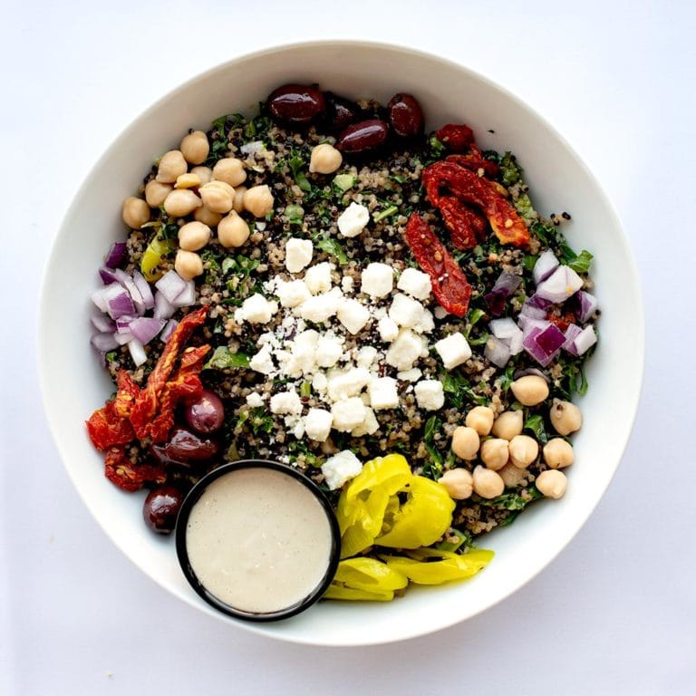 Kale & Quinoa Salad Crazy Bowls and Wraps